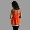 Olid Peplum Casual Shoulder Straps Women Top