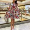 Multicolor Easy Breezy Maternity Wear Short Dress