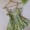 Green Floral Dress For Women & Girls.