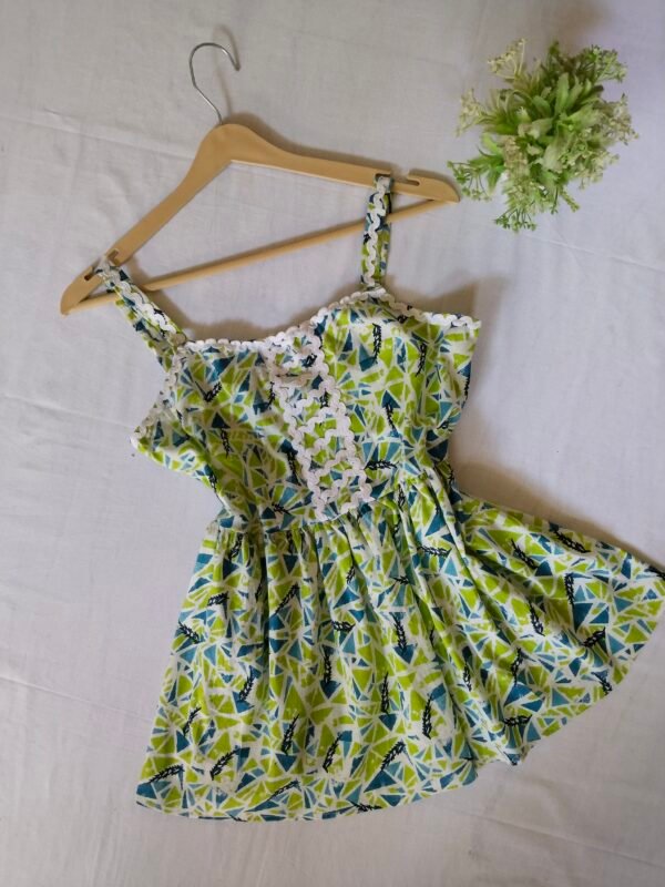 Green Floral Dress For Women & Girls.