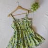 Green Floral Dress For Women & Girls.